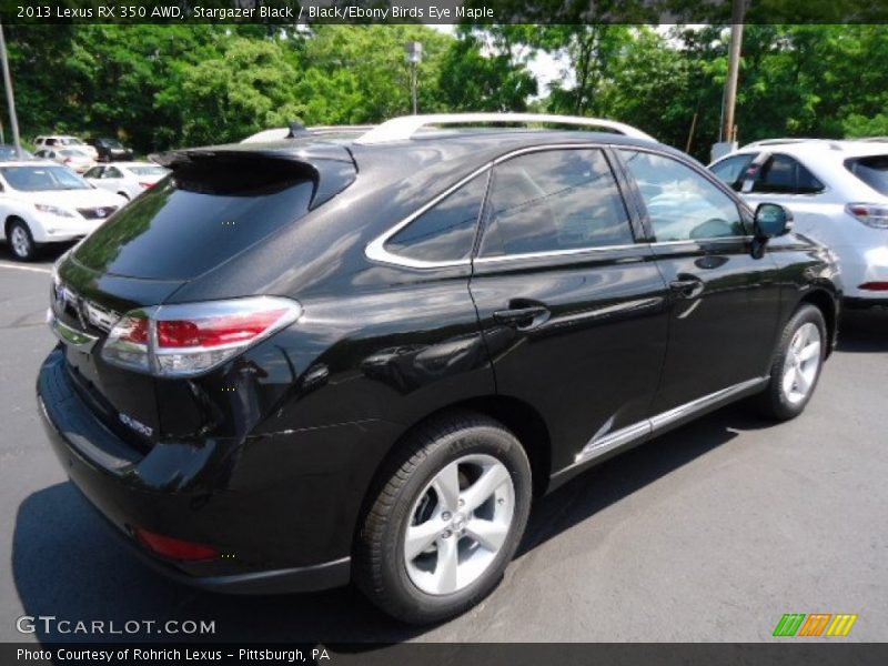 Stargazer Black / Black/Ebony Birds Eye Maple 2013 Lexus RX 350 AWD