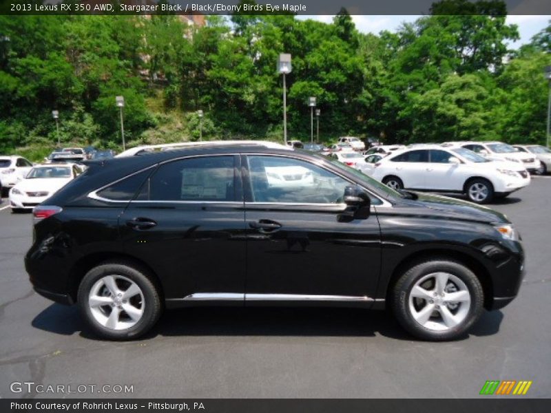 Stargazer Black / Black/Ebony Birds Eye Maple 2013 Lexus RX 350 AWD