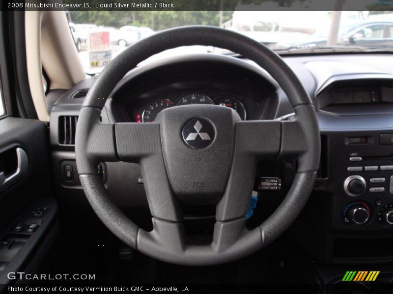 Liquid Silver Metallic / Black 2008 Mitsubishi Endeavor LS