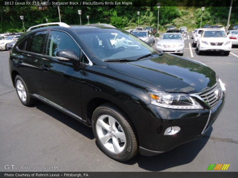 Stargazer Black / Black/Ebony Birds Eye Maple 2013 Lexus RX 350 AWD