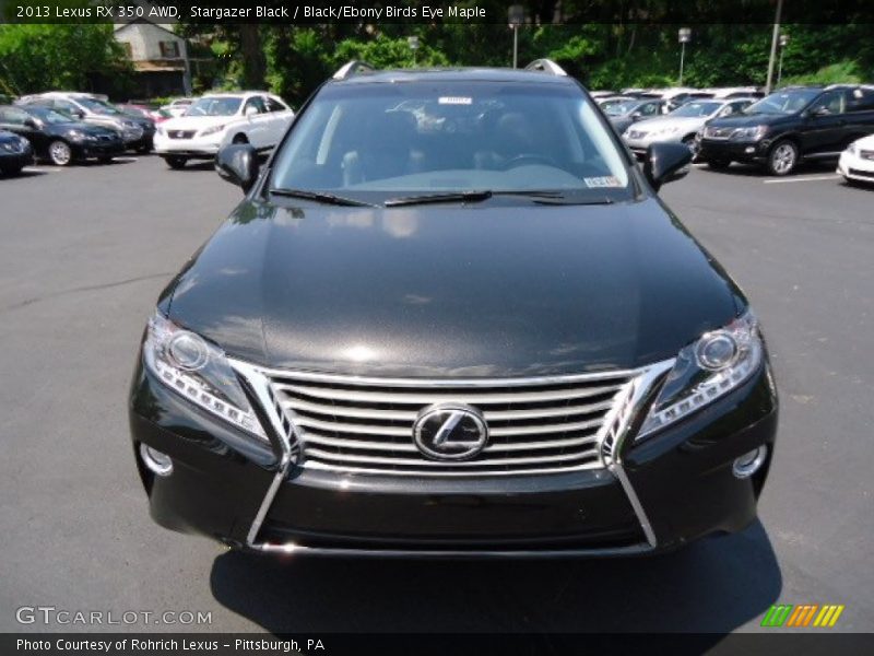 Stargazer Black / Black/Ebony Birds Eye Maple 2013 Lexus RX 350 AWD