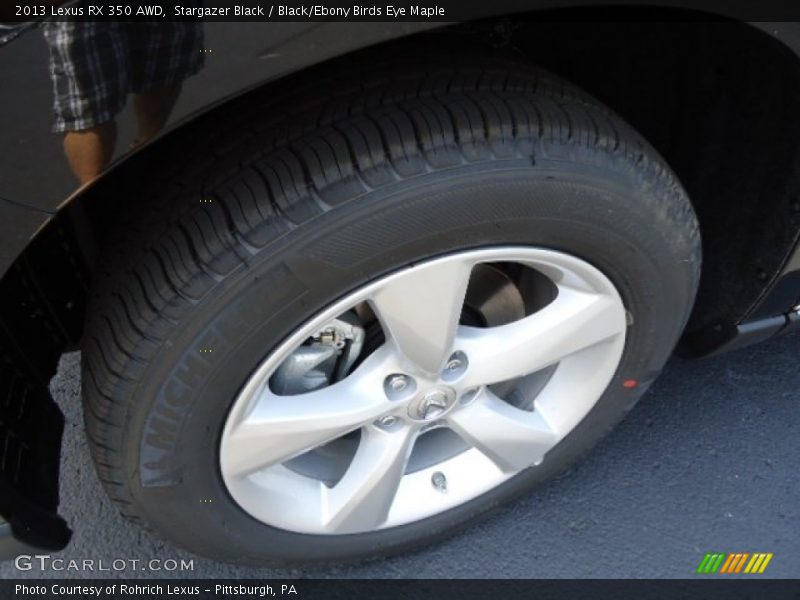 Stargazer Black / Black/Ebony Birds Eye Maple 2013 Lexus RX 350 AWD