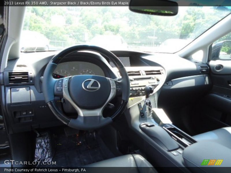 Stargazer Black / Black/Ebony Birds Eye Maple 2013 Lexus RX 350 AWD