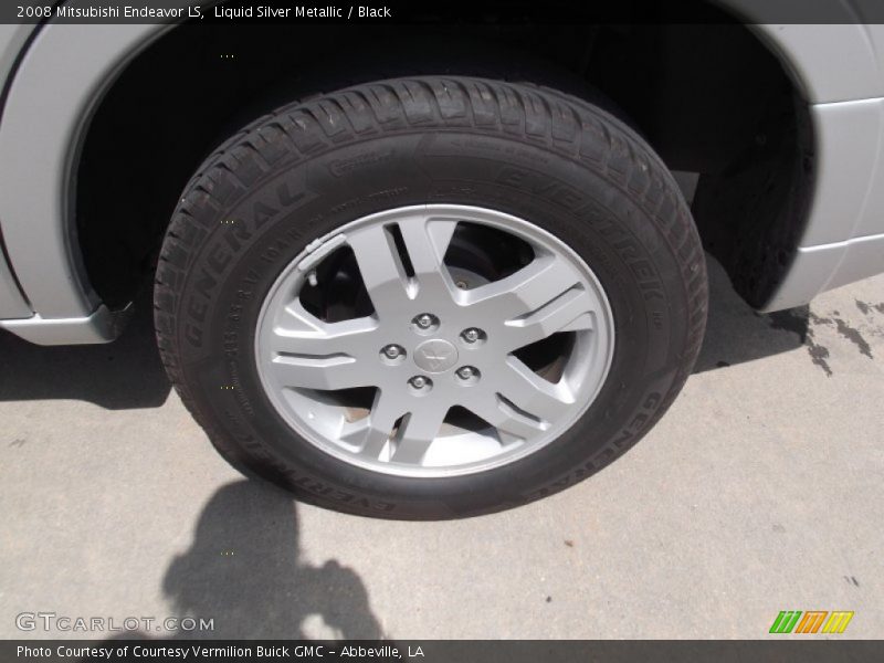 Liquid Silver Metallic / Black 2008 Mitsubishi Endeavor LS