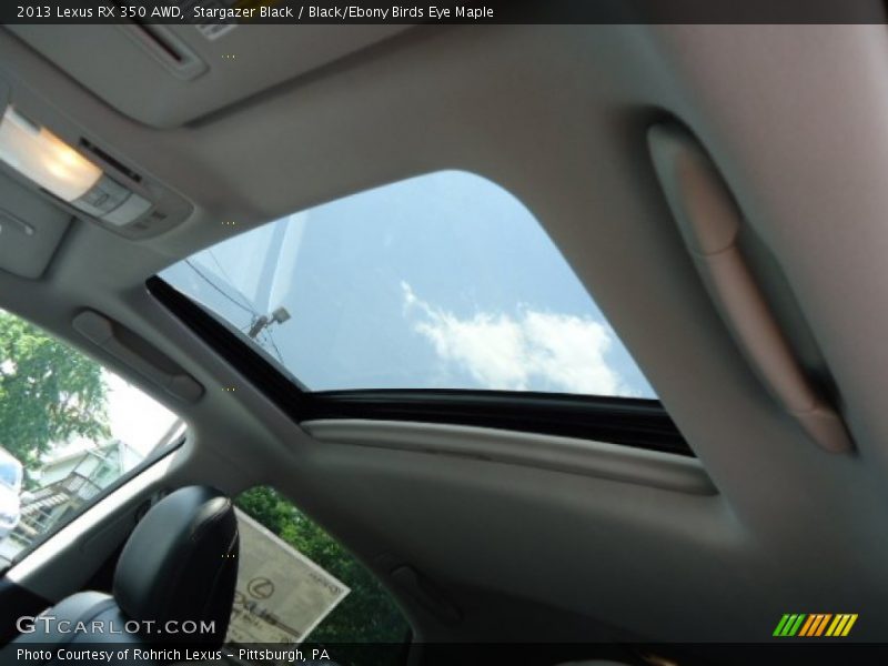 Stargazer Black / Black/Ebony Birds Eye Maple 2013 Lexus RX 350 AWD
