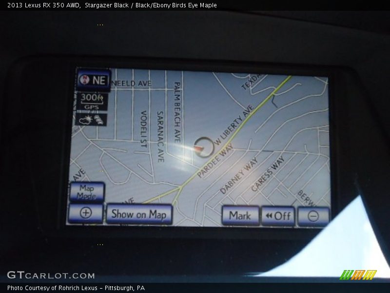 Stargazer Black / Black/Ebony Birds Eye Maple 2013 Lexus RX 350 AWD