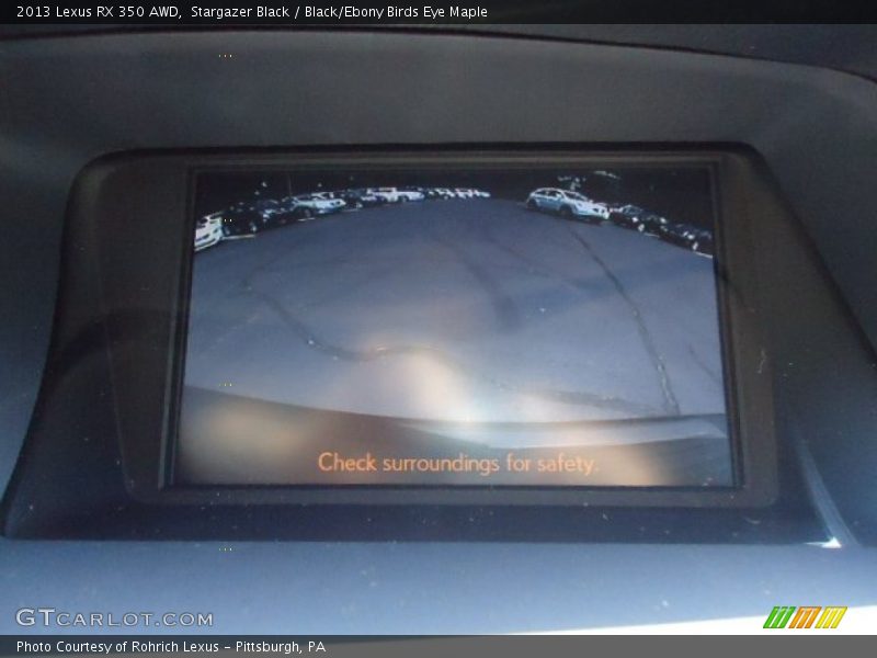 Stargazer Black / Black/Ebony Birds Eye Maple 2013 Lexus RX 350 AWD