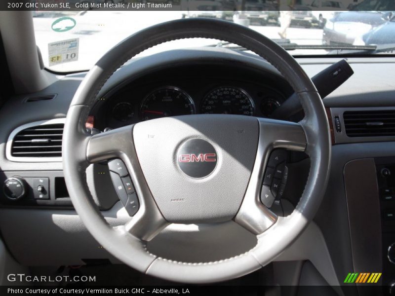 Gold Mist Metallic / Light Titanium 2007 GMC Yukon SLE