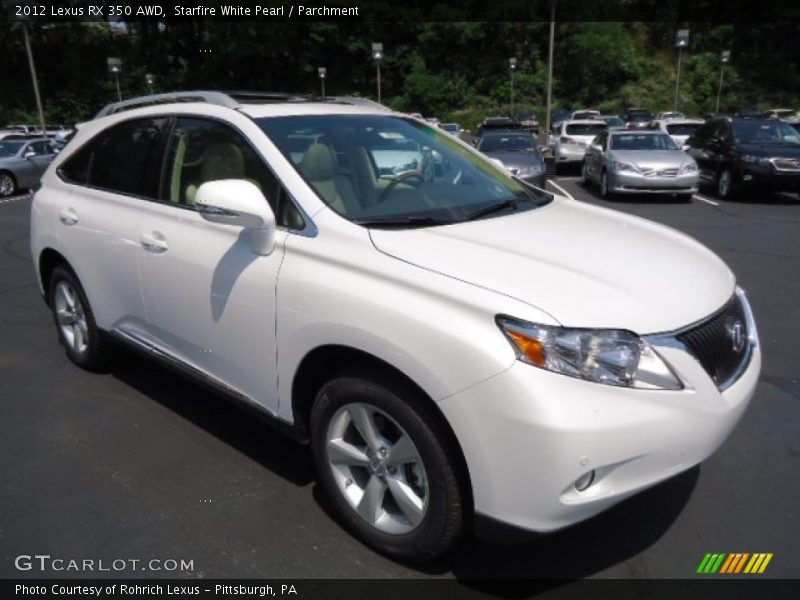 Starfire White Pearl / Parchment 2012 Lexus RX 350 AWD