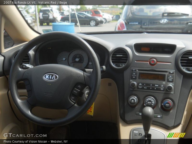 Volcanic Red / Beige 2007 Kia Rondo LX V6