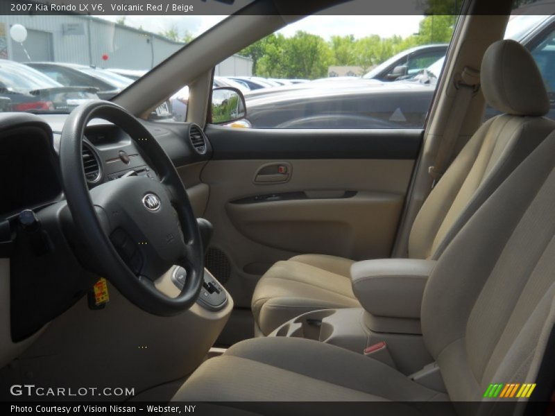 Volcanic Red / Beige 2007 Kia Rondo LX V6