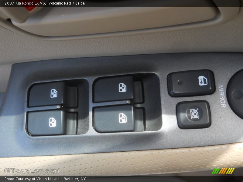 Volcanic Red / Beige 2007 Kia Rondo LX V6