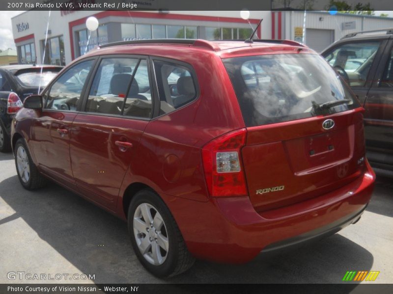 Volcanic Red / Beige 2007 Kia Rondo LX V6