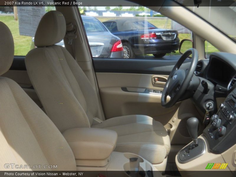 Volcanic Red / Beige 2007 Kia Rondo LX V6
