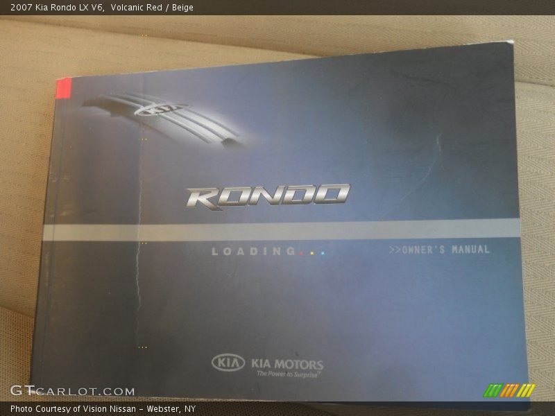 Volcanic Red / Beige 2007 Kia Rondo LX V6