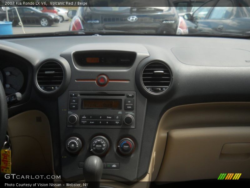 Volcanic Red / Beige 2007 Kia Rondo LX V6