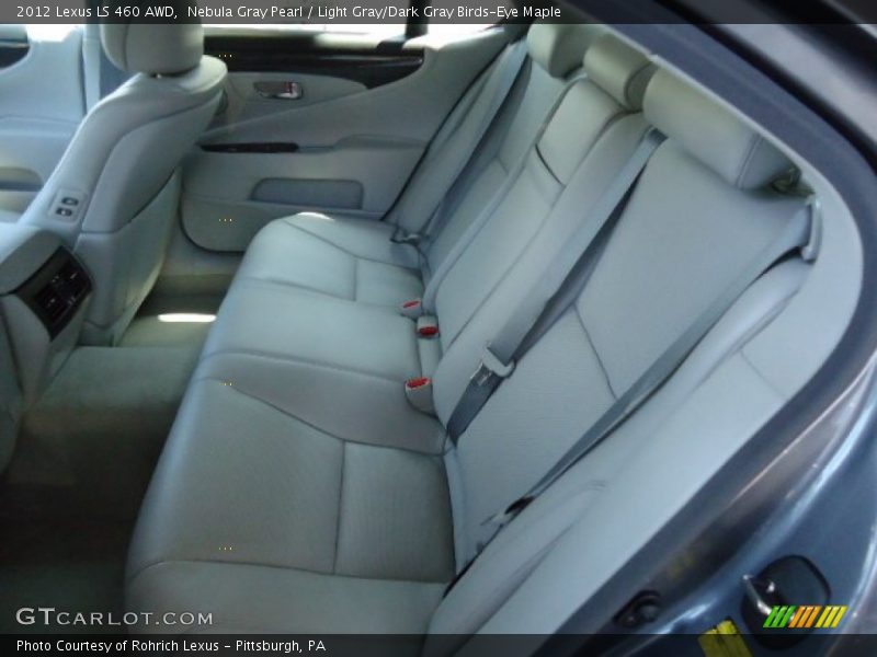 Nebula Gray Pearl / Light Gray/Dark Gray Birds-Eye Maple 2012 Lexus LS 460 AWD
