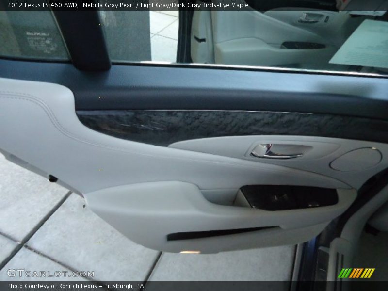 Nebula Gray Pearl / Light Gray/Dark Gray Birds-Eye Maple 2012 Lexus LS 460 AWD