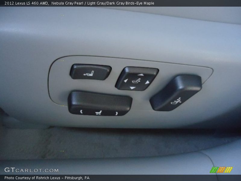 Nebula Gray Pearl / Light Gray/Dark Gray Birds-Eye Maple 2012 Lexus LS 460 AWD