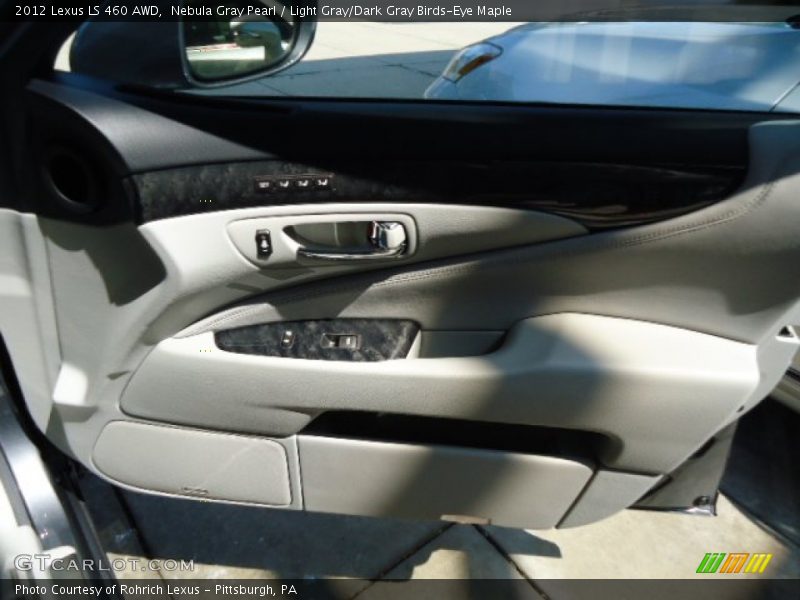 Nebula Gray Pearl / Light Gray/Dark Gray Birds-Eye Maple 2012 Lexus LS 460 AWD