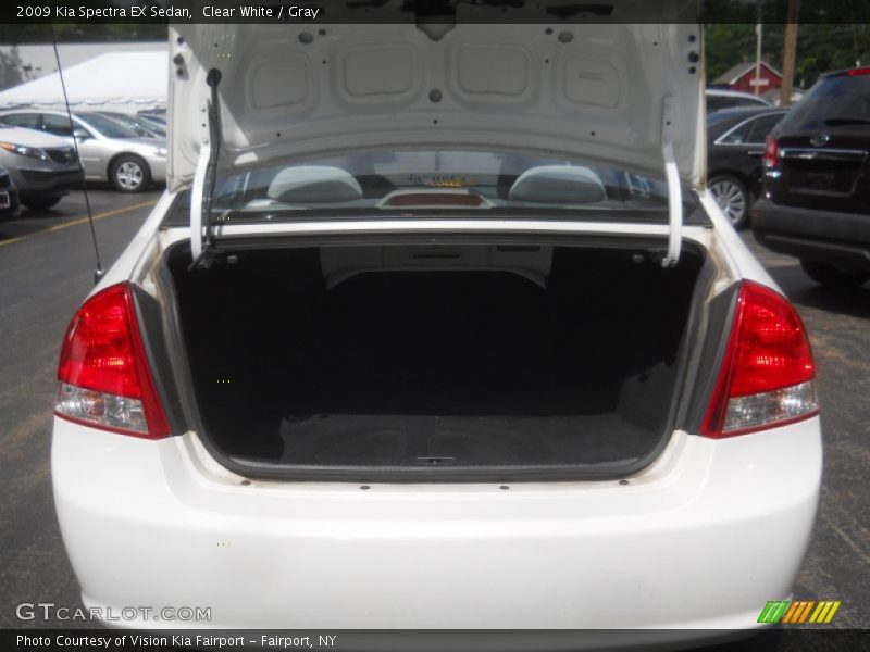 Clear White / Gray 2009 Kia Spectra EX Sedan