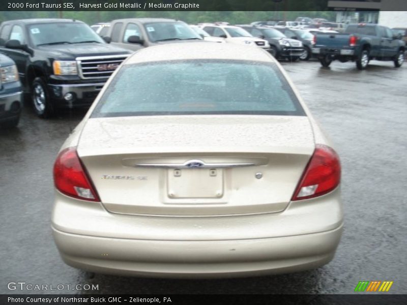 Harvest Gold Metallic / Medium Graphite 2000 Ford Taurus SES