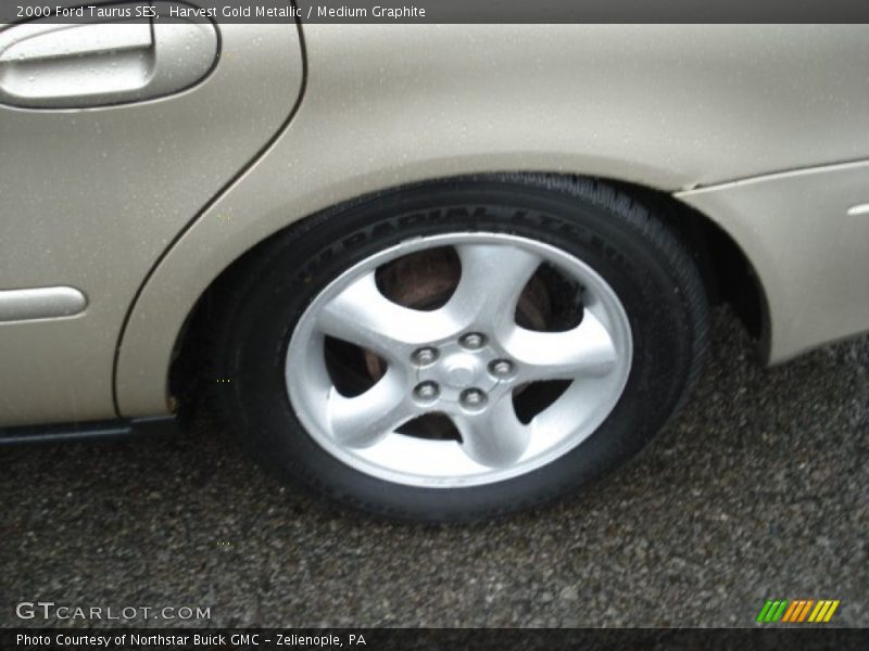 Harvest Gold Metallic / Medium Graphite 2000 Ford Taurus SES