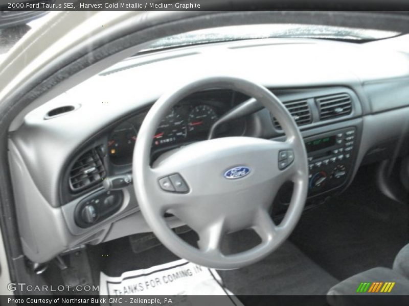 Harvest Gold Metallic / Medium Graphite 2000 Ford Taurus SES