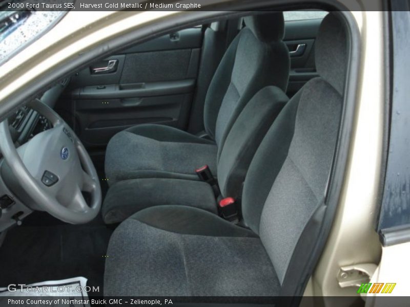 Harvest Gold Metallic / Medium Graphite 2000 Ford Taurus SES
