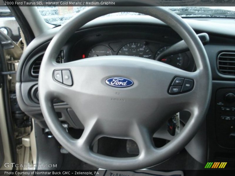 Harvest Gold Metallic / Medium Graphite 2000 Ford Taurus SES