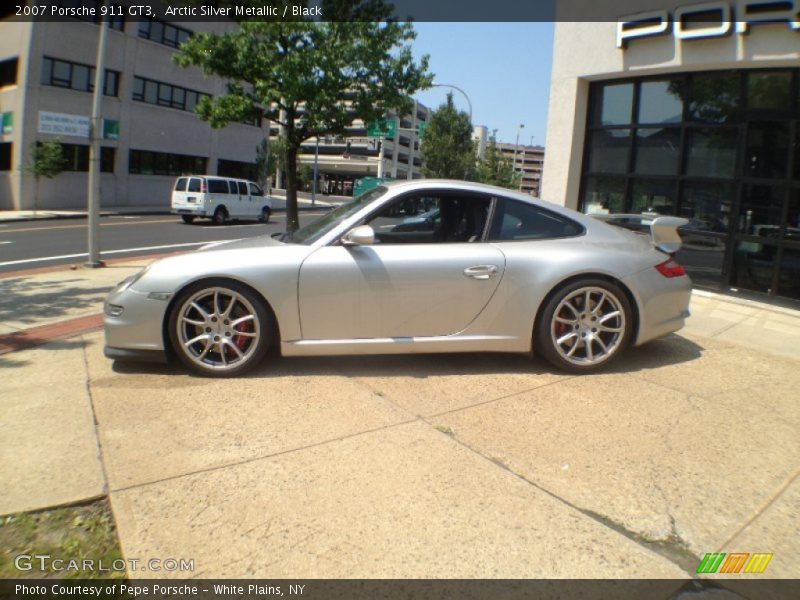 Arctic Silver Metallic / Black 2007 Porsche 911 GT3