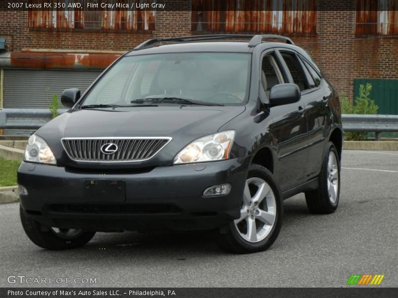Flint Gray Mica / Light Gray 2007 Lexus RX 350 AWD
