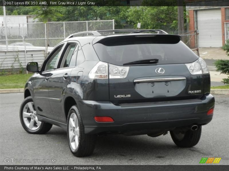 Flint Gray Mica / Light Gray 2007 Lexus RX 350 AWD