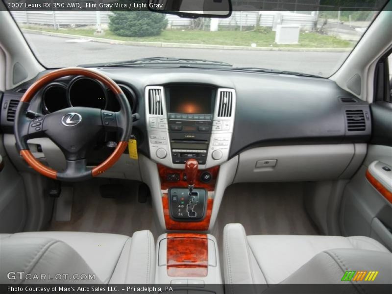 Flint Gray Mica / Light Gray 2007 Lexus RX 350 AWD