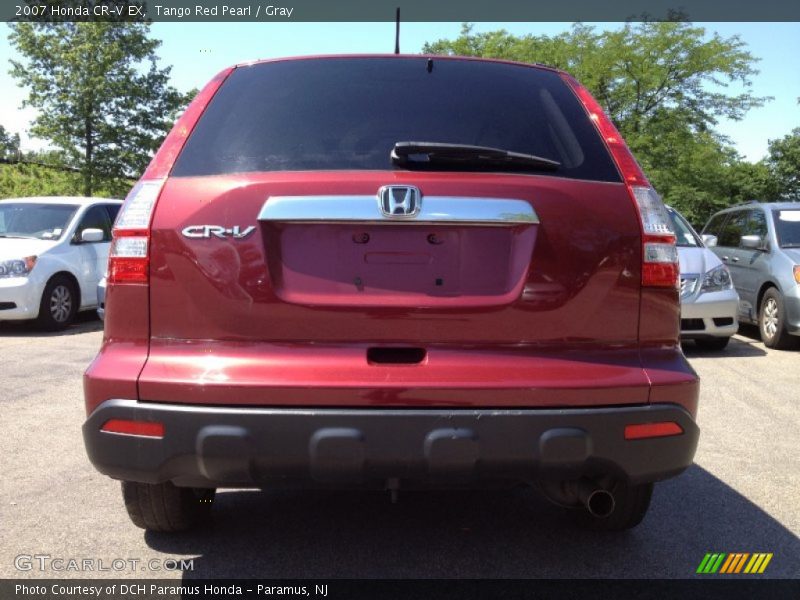 Tango Red Pearl / Gray 2007 Honda CR-V EX