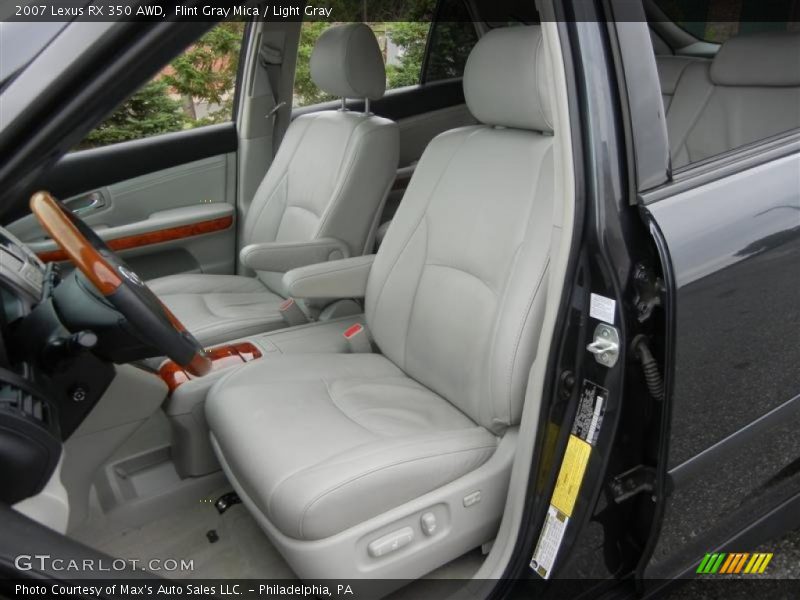 Flint Gray Mica / Light Gray 2007 Lexus RX 350 AWD