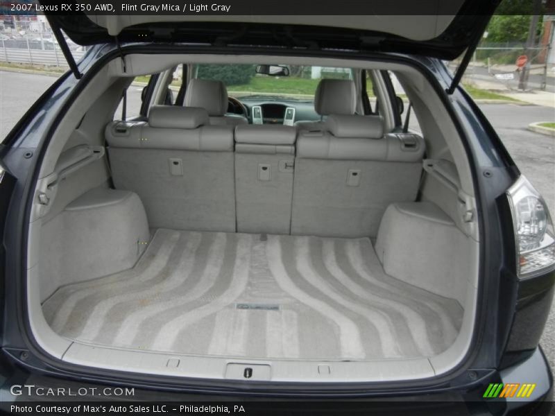 Flint Gray Mica / Light Gray 2007 Lexus RX 350 AWD