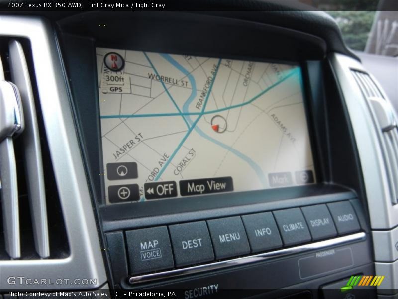 Flint Gray Mica / Light Gray 2007 Lexus RX 350 AWD