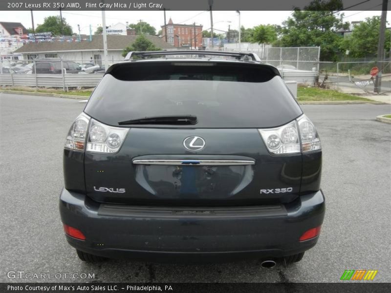 Flint Gray Mica / Light Gray 2007 Lexus RX 350 AWD