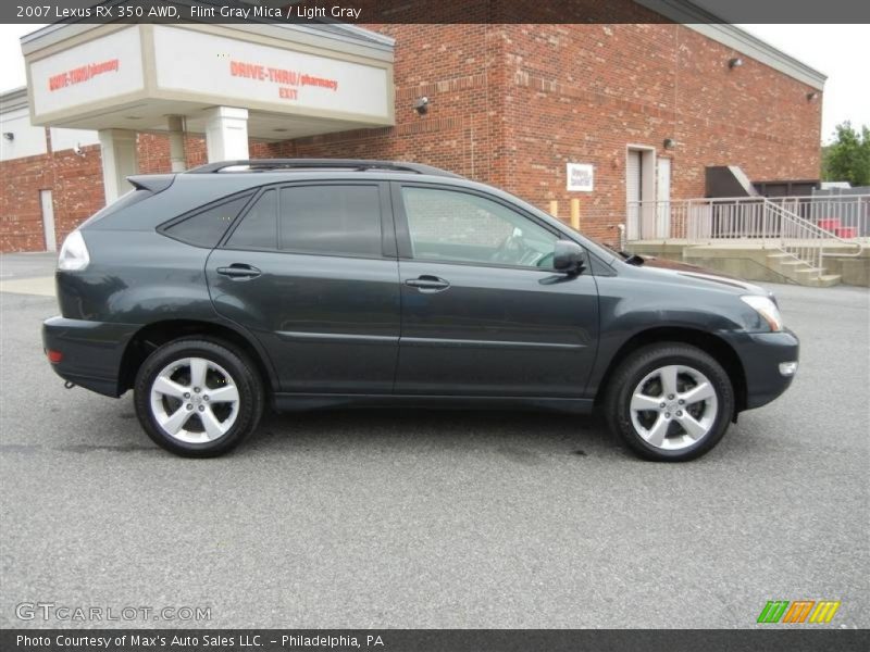Flint Gray Mica / Light Gray 2007 Lexus RX 350 AWD