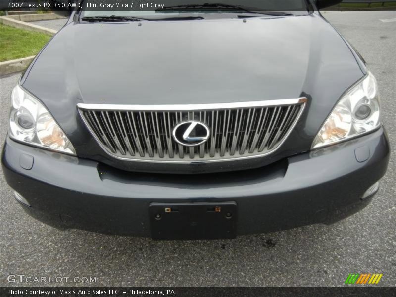 Flint Gray Mica / Light Gray 2007 Lexus RX 350 AWD