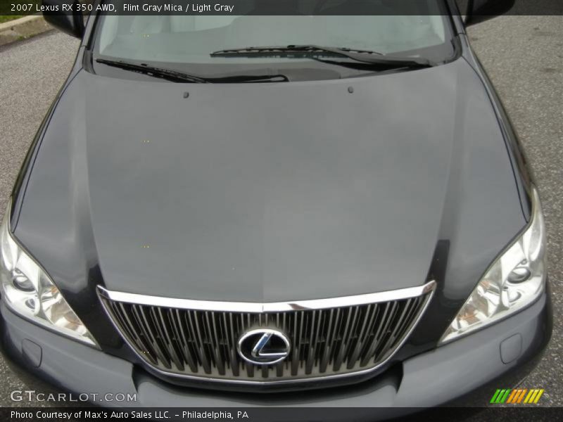 Flint Gray Mica / Light Gray 2007 Lexus RX 350 AWD