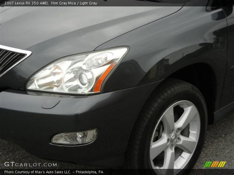 Flint Gray Mica / Light Gray 2007 Lexus RX 350 AWD