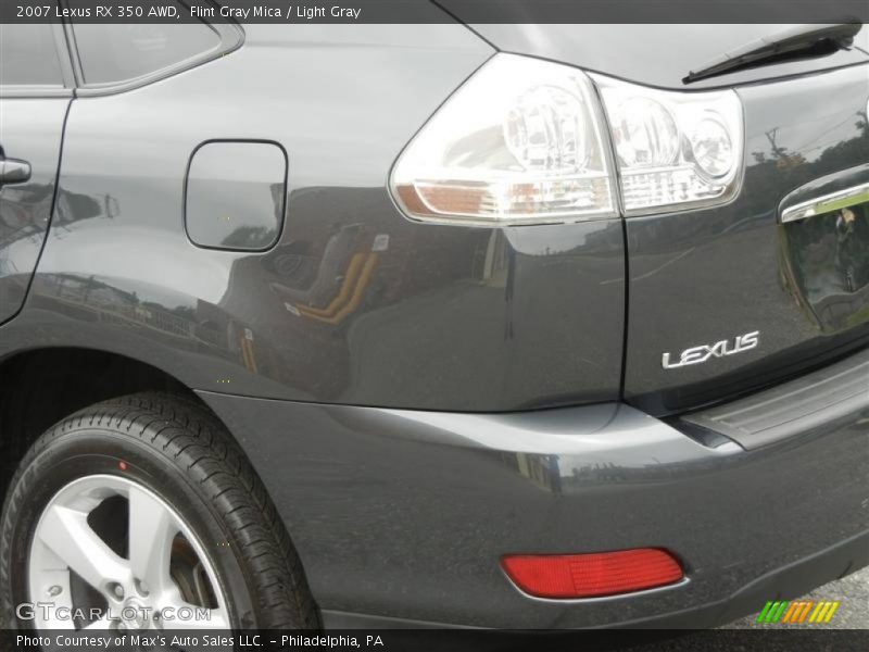 Flint Gray Mica / Light Gray 2007 Lexus RX 350 AWD
