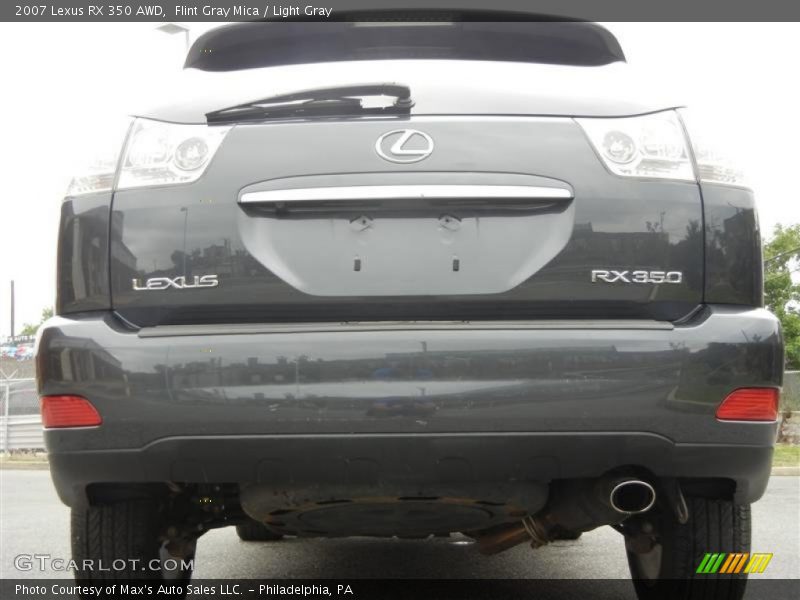 Flint Gray Mica / Light Gray 2007 Lexus RX 350 AWD