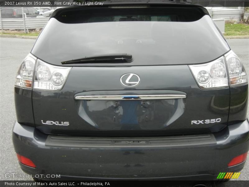 Flint Gray Mica / Light Gray 2007 Lexus RX 350 AWD