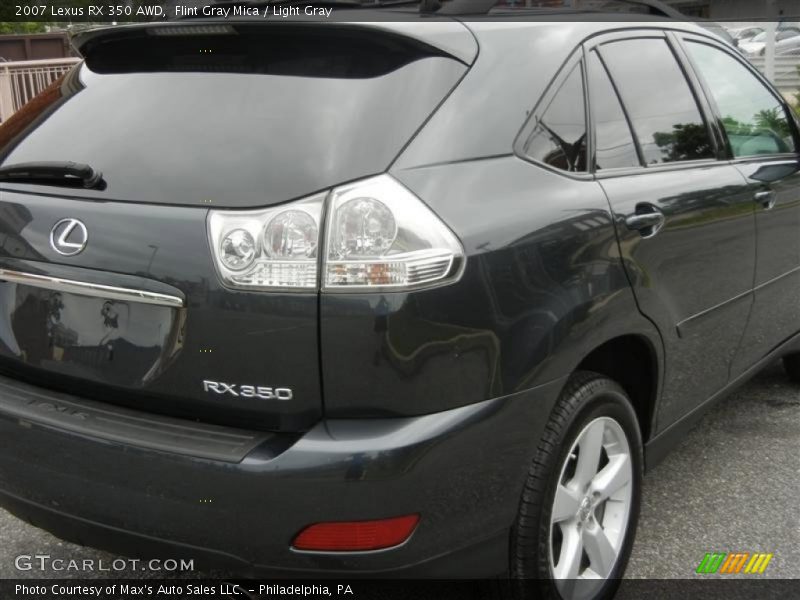 Flint Gray Mica / Light Gray 2007 Lexus RX 350 AWD