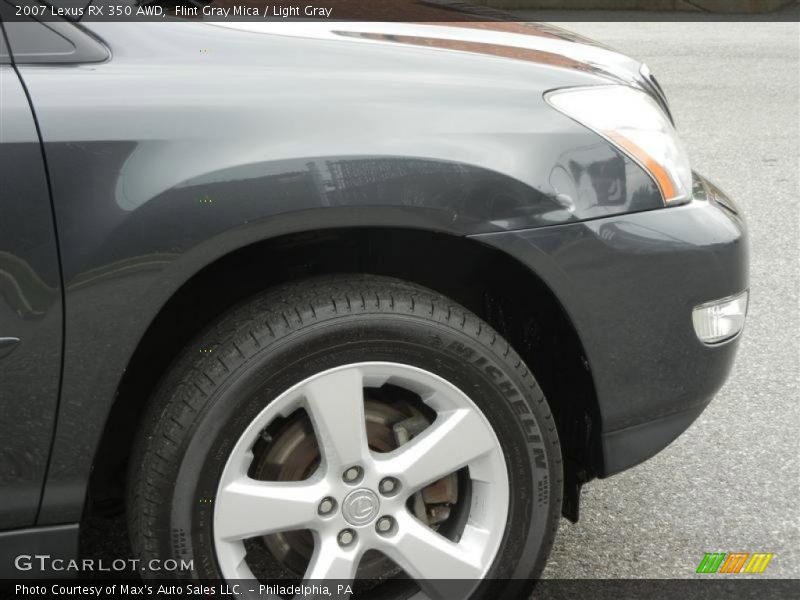 Flint Gray Mica / Light Gray 2007 Lexus RX 350 AWD