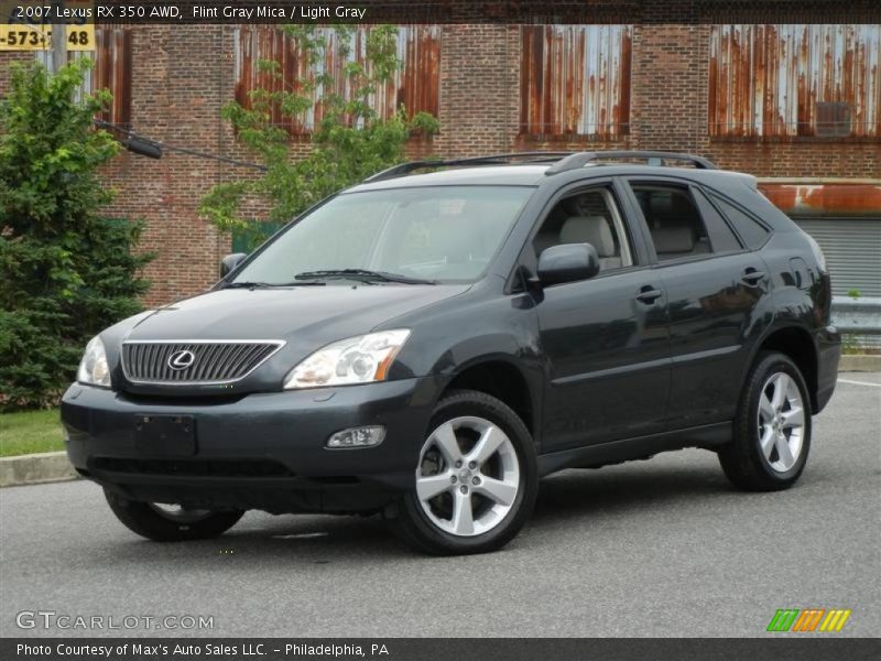 Flint Gray Mica / Light Gray 2007 Lexus RX 350 AWD