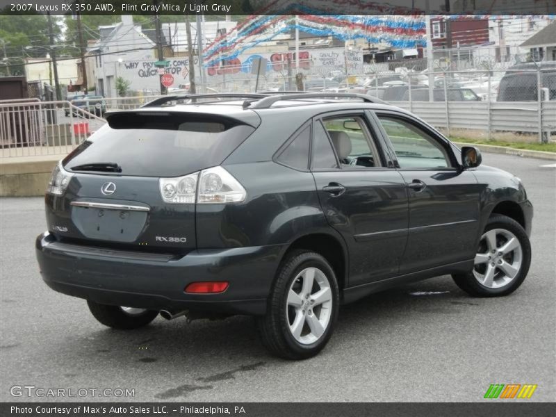 Flint Gray Mica / Light Gray 2007 Lexus RX 350 AWD